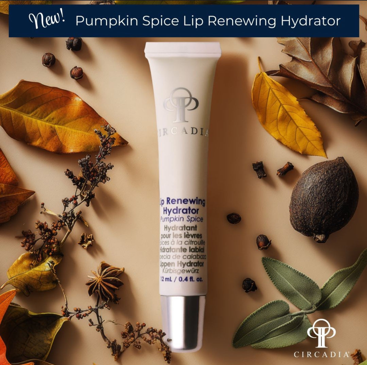 Circadia Lip Renewing Hydrator-Pumpkin Spice - Brandy Watkins Beauty