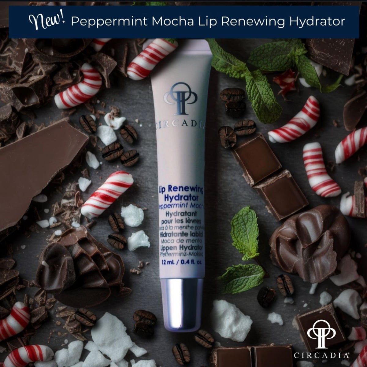 Circadia Lip Renewing Hydrator-Peppermint Mocha - Brandy Watkins Beauty