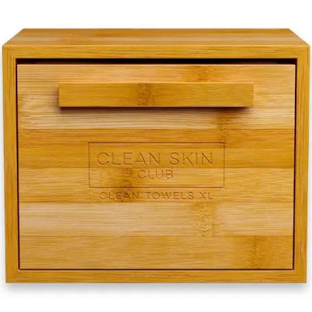 Clean Skin Club Luxe Bamboo Box with Drawer - Brandy Watkins Beauty