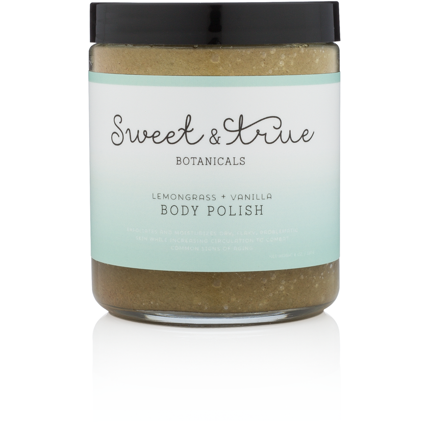 Sweet & True Botanicals Lemongrass + Vanilla Body Polish - Brandy Watkins Beauty